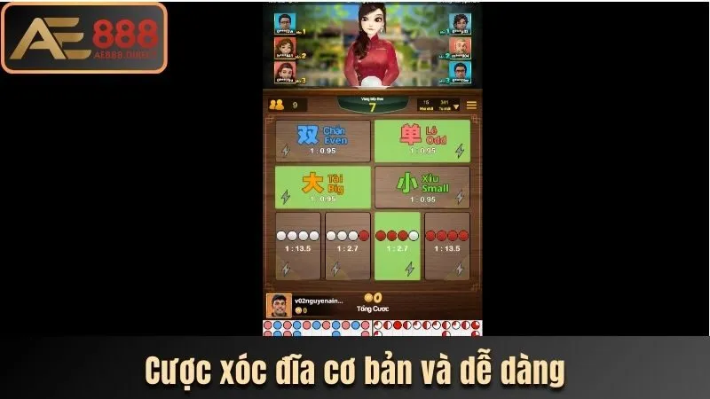 Cược xóc đĩa cơ bản và dễ dàng